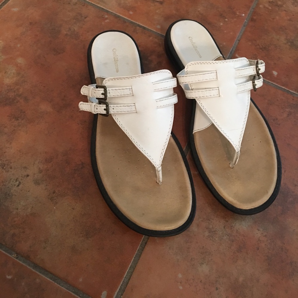 Croft & Barrow white sandals